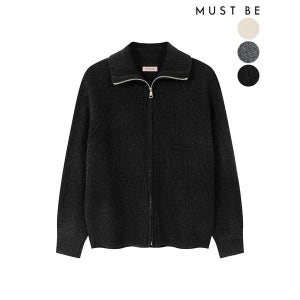 [머스트비]  여성 터틀넥 투웨이 집업 가디건