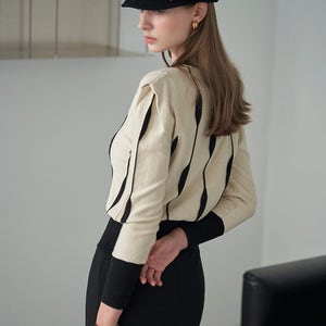 데일리 스타일리시 배색컬러니트 ML11KN500FJY