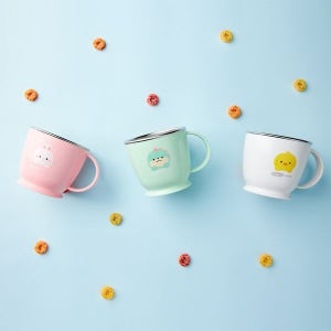 [보리보리]에디슨 프렌즈 논슬립 한손컵 아기 물컵 스텐컵 양치컵 유아식기 어린이집