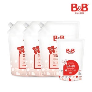 비앤비 [보리보리]비앤비 유아 세탁 섬유유연제 자스민 1500ml 리필형 3입+ 세제 800ml 증정