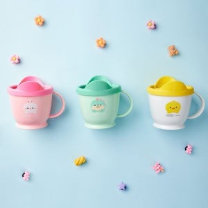 [보리보리]에디슨 프렌즈 논슬립 처음 배우는 한손컵 트레이닝컵 아기 물컵 스텐컵 유아식기 어린이집
