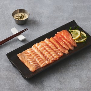 소금숙성 연어회 (120G)
