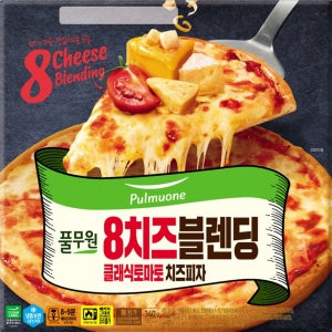 풀무원 8치즈블렌딩 토마토 치즈피자 (340G)