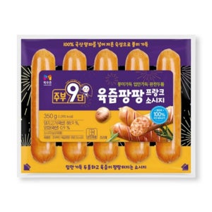 목우촌 주부9단 육즙팡팡 프랑크 소시지 (350G)