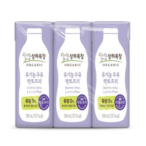 매일유업 상하목장 유기농 락토프리 멸균우유 (190ML * 6.0)