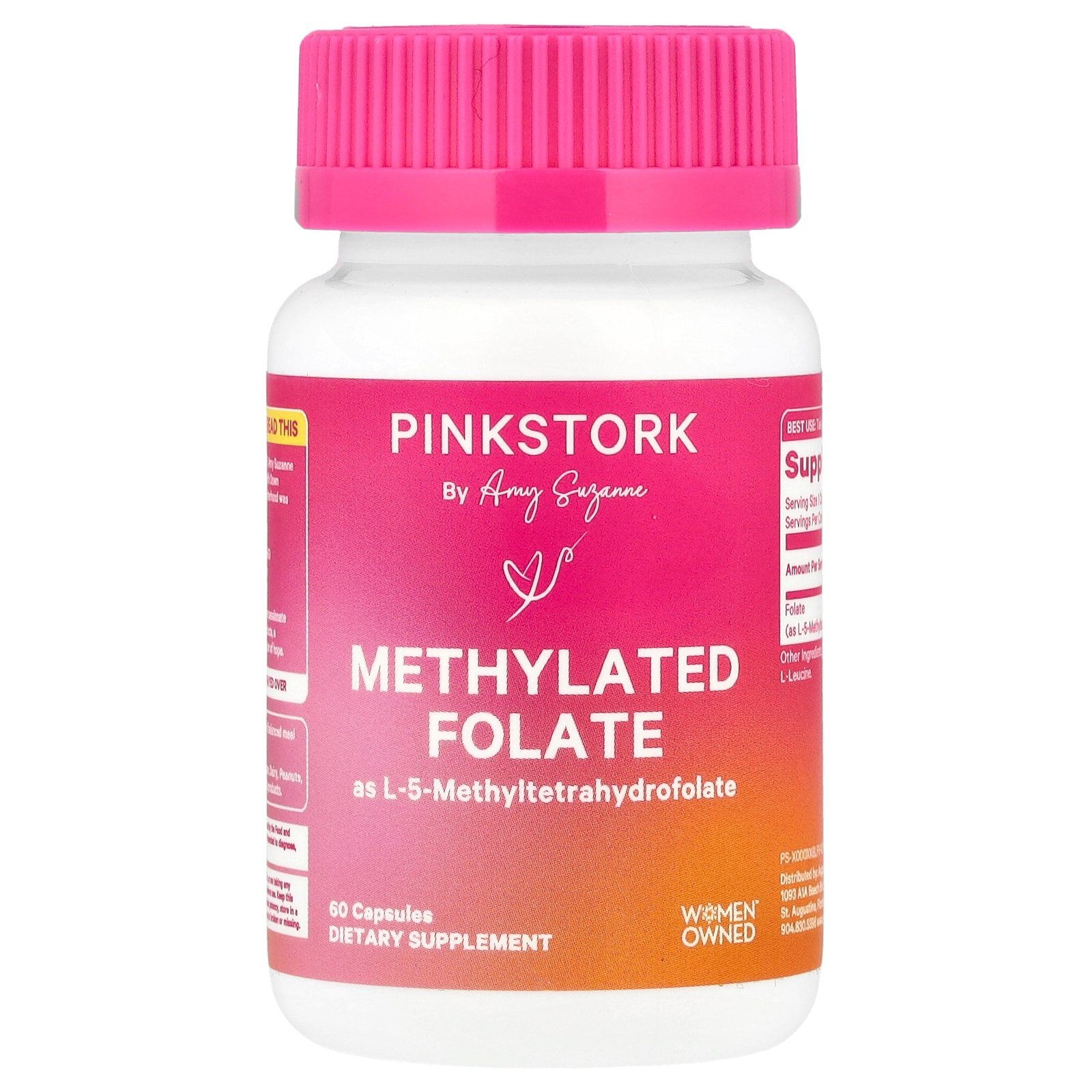 핑크스토크 <b>엽산</b>영양제 비타민B9 메틸<b>엽산</b> methylfolate 60정