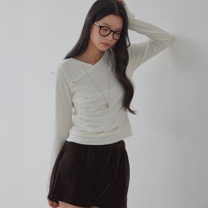 [탑걸] 스냅 투웨이 더블 레이어드 롱 슬리브 탑_T521TP105