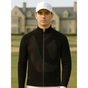 [까스텔바작] 까스텔바작 남성 스윙 방풍 니트 집업 가디건_BGBWSJ201BK