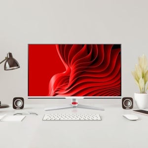 주연테크 V32UE-E 32형 4K UHD 모니터 USB Type C 65W 프리싱크 화이트 (일반)