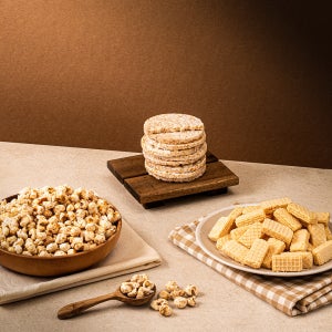 마음껏 먹어도 부담 없는 저당 웨하스 & 저당 강원도 강냉이 & 저당 현미 뻥튀기 / 건강 간식 3종 세트