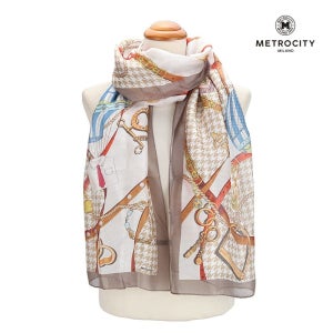 [롯데백화점] 메트로시티 우즈럽 실크 롱 스카프 MSFS-5009 LE1220342428