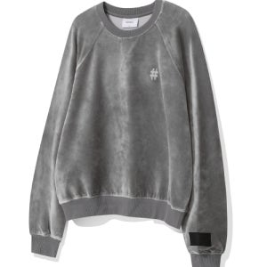 [빈트릴] 벨로아 해시태그 래글런 맨투맨(그레이) BA254RM504GR