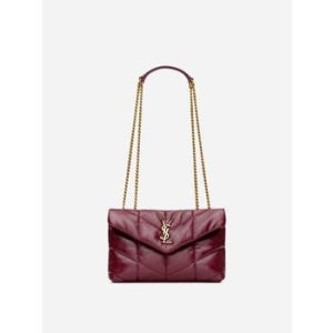 25FW 생로랑 숄더백 759337AAFFA 6593DARK RUBY Red