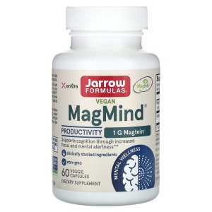 Jarrow Formulas 비건 <b>MagMind</b> 생산성 베지 캡슐 60정