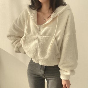 [하프클럽/알티피아]여성우드 오버핏 후드 여성후드점퍼 편안한 매력적인