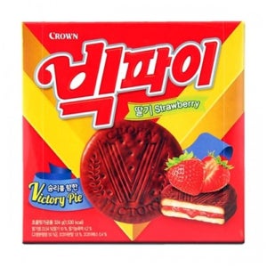 크라운  빅파이 딸기 324gx6개