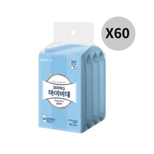크리넥스 마이비데 클린케어 화장실 휴대 10매 240개