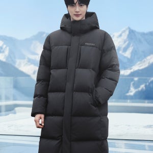 [디스커버리 공식몰] 남성 레스터G 구스다운 롱패딩 (다크 그레이) DMDJ67056-DGS [프리미엄,돕바,벤치파카,코트,겨울]