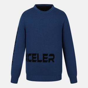 [테일러메이드][엑셀러]25FW 남성 레터링 라운드 니트 TMSRO4121-907 Z3012500566