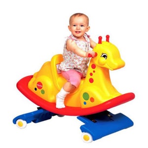 기타 쿠쿠토이즈 스프링기린 유아 흔들말 어린이 승용완구