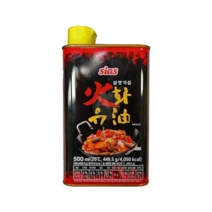 시아스 화유 불맛기름 500g X 6개 고추기름 불맛고추기름 향미유 불향기름 불맛오일 중식