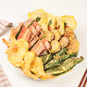 한 번에 맛보는 5종 수제 모듬전(동그랑땡 깻잎전 동태전 꼬치전 새우전) 1kg 1팩