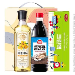 해표 카놀라유 굴간장 크린백 3종 선물세트 기념품 판촉물 제작 전문