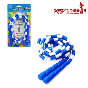 베스타스포츠 김수열줄넘기 점프로프 색동 고급형 K-300 파랑
