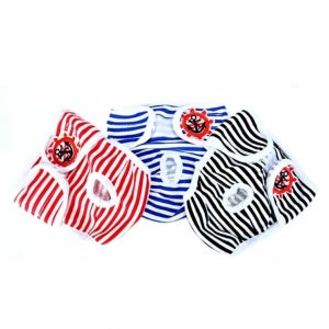 기타 암컷 강아지 생리 팬티 블루 2XL 1P 애견 위생 기저귀