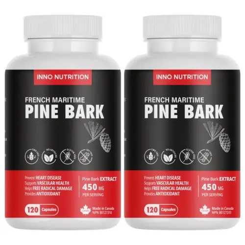 <b>파인바크</b> 프랑스해송 소나무껍질 추출물 120캡슐 2병 프로안토시아니딘