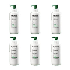 라보에이치샴푸 탈모 라보에이샴푸 샴프 쿨링 라바에이치 지성 400ml 6개 MJ