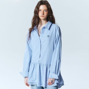 [닉앤니콜] TAILORED PLEATS STRIPE SHIRTS_SORA