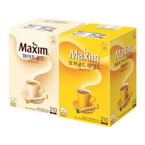 맥심 믹스커피 210T 모카골드 마일드 화이트골드