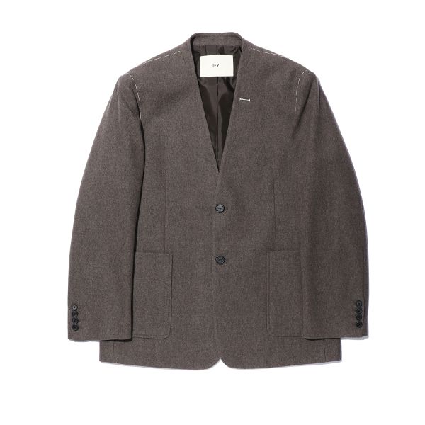 이에이 COLLARLESS STITCH BLAZER IYJKEC004