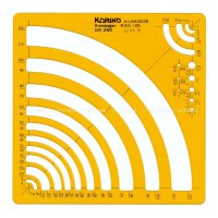 KORING(코링) 템플릿 K-840636 (원주 1/4원형 형판)
