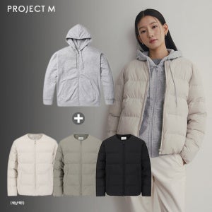 프로젝트엠 25FW 점퍼 & 기모후드집업 2종 SET 남여공용 TV상품