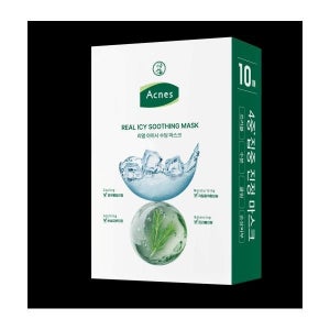 매장정품 ACNES 리얼 아이시 수딩 마스크 세트, 10매입