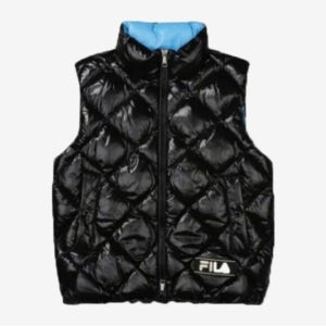 휠라 조끼 TQJ FS2DVF4111X-BLK  공용 퀼팅 구스 패딩베스트 FS2DVF4111X BLK