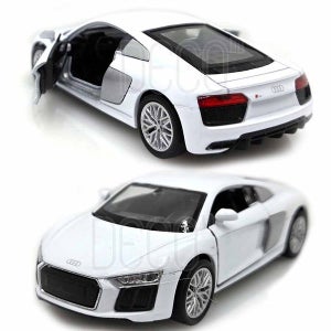 [데코앤] 웰리 아우디 R8 쿠페 V10 화이트 미니카 풀백 다이캐스트 피규어