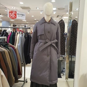 [베스띠벨리] 베스띠벨리  25겨울  덕다운 벨티드 롱패딩X2631GY