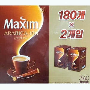 [피커]맥심 원두 사무실 아라비카100 180개2개입