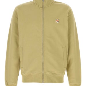 메종키츠네  세이지 그린 코튼 스웨트셔츠 OM02134KM0001 P357