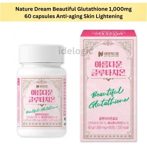 Nature Dream 글루타치온 보충제 60캡슐 1000mg - <b>네이처 드림</b> 프리미엄 <b>피부</b> 지원
