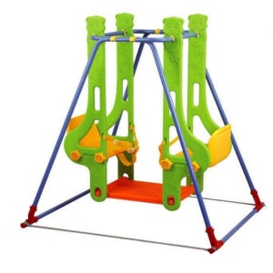 쿠쿠토이즈 유아 2인용그네 그린 인지능력 근육발달 유아학습