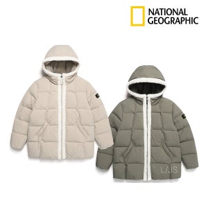 내셔널지오그래픽 여성 라루스 코지 덕다운 중기장 후드 다운점퍼 N234WDW080 428519