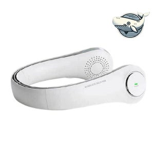 여름 무더위 필수 배터리 팬 세련된 목걸이 미니 핸즈프리 걸이형 날개없는 에거는 저소음