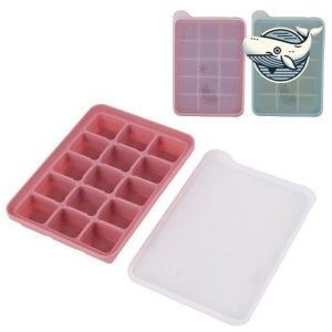다양한 색상 실리콘 얼음틀 15구 뚜껑형 냉동실얼음 얼음통 블럭 얼음트레이 아이스볼