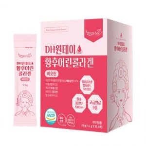 맛있는허브 w  <b>DH원데이 황후어린콜라겐</b> 비오틴 1.5g 30스틱 500달톤