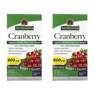 네이처스앤서 <b>크랜베리 400mg</b> 90베지캡슐 x 2개