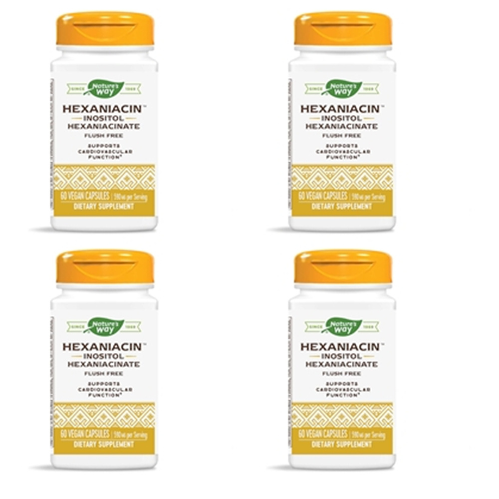 Nature’s Way 네이쳐스웨이 <b>헥사 나이아신</b> 이노시톨 <b>590mg</b> 60정 4개